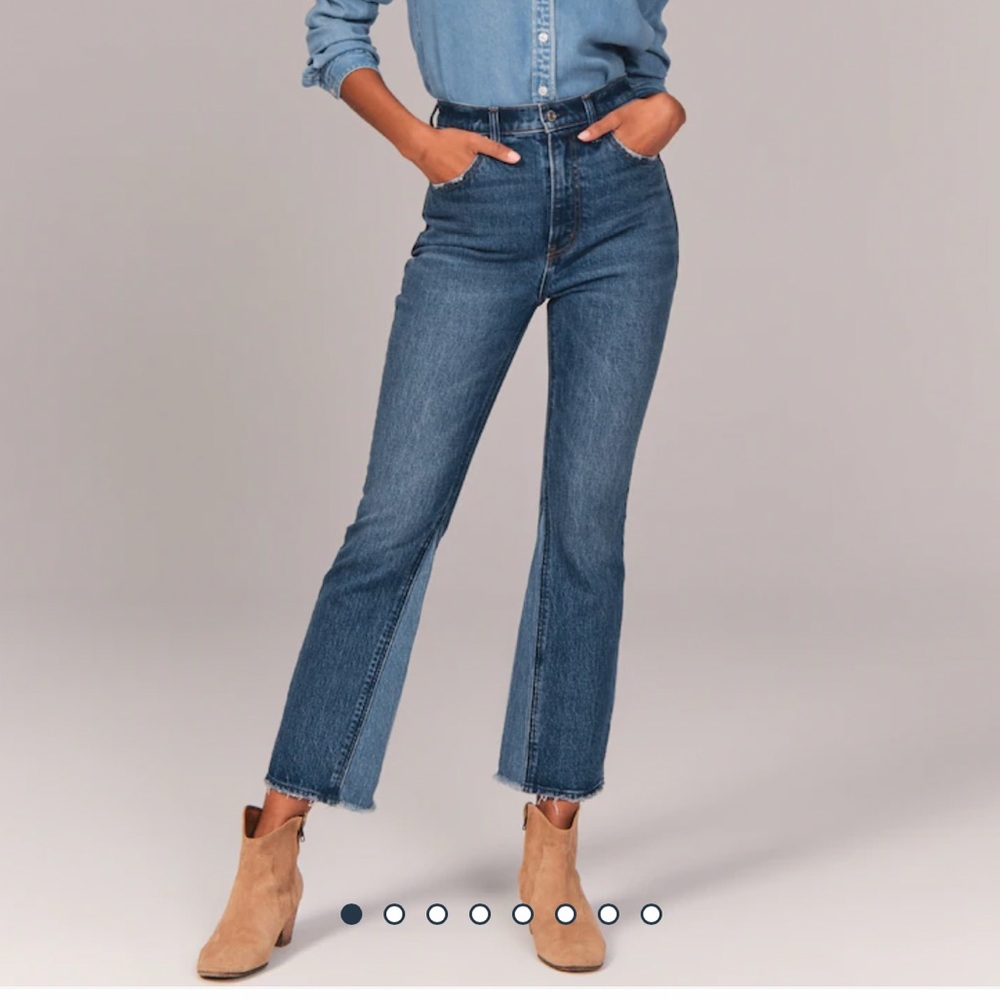 Abercrombie Ultra High Rise Kick Flare Jeans